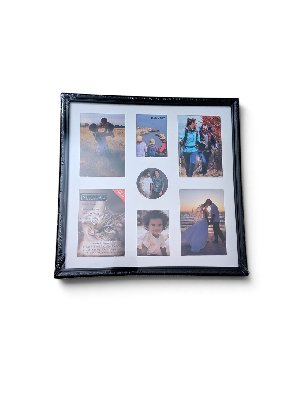 Brand New Black Multi-Opening Photo Frame - Home Accents